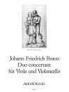 BRAUN J.F. Duo concertant for viola and cello
