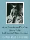 AMALIA V.PREUSSEN Sonata F major for flute and bc.