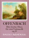 OFFENBACH J. Three easy duos op.19 for 2 Cellos