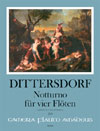 DITTERSDORF Nocturne for 4 flutes - Score & Parts