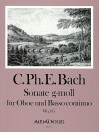 BACH C.Ph.E Sonate g-moll für Oboe u.Bc. (Wq 135)