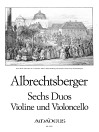 ALBRECHTSBERGER, J.G.  6 duos for violin and cello