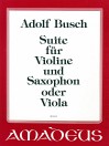 BUSCH Suite for violin and saxophon or viola
